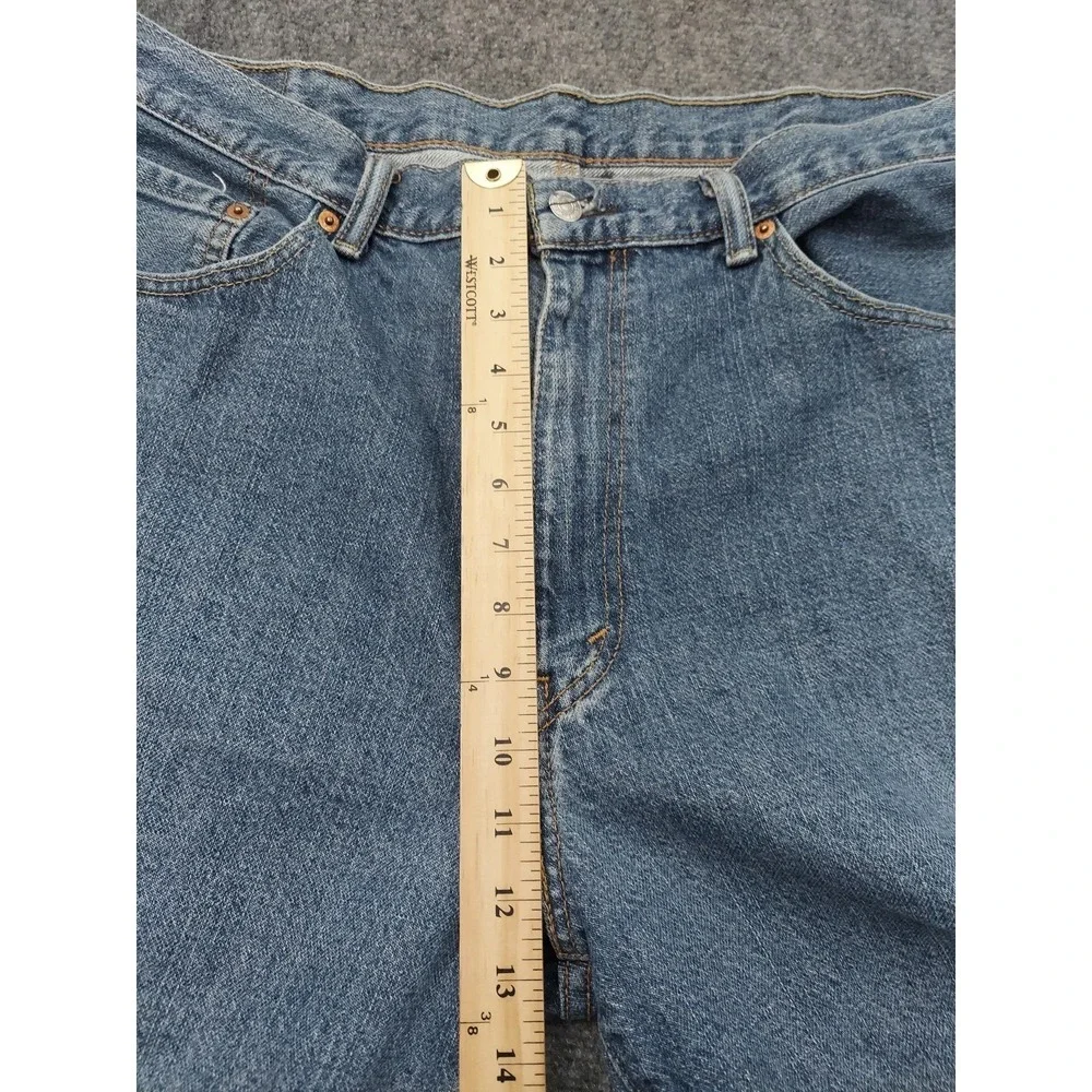 Levis 550 Denim Shorts Mens 36 (40)  Blue Jorts Bermuda Work  Medium Wash Cotton